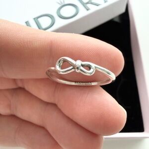 Authentic Pandora Silver Infinity Knot Ring